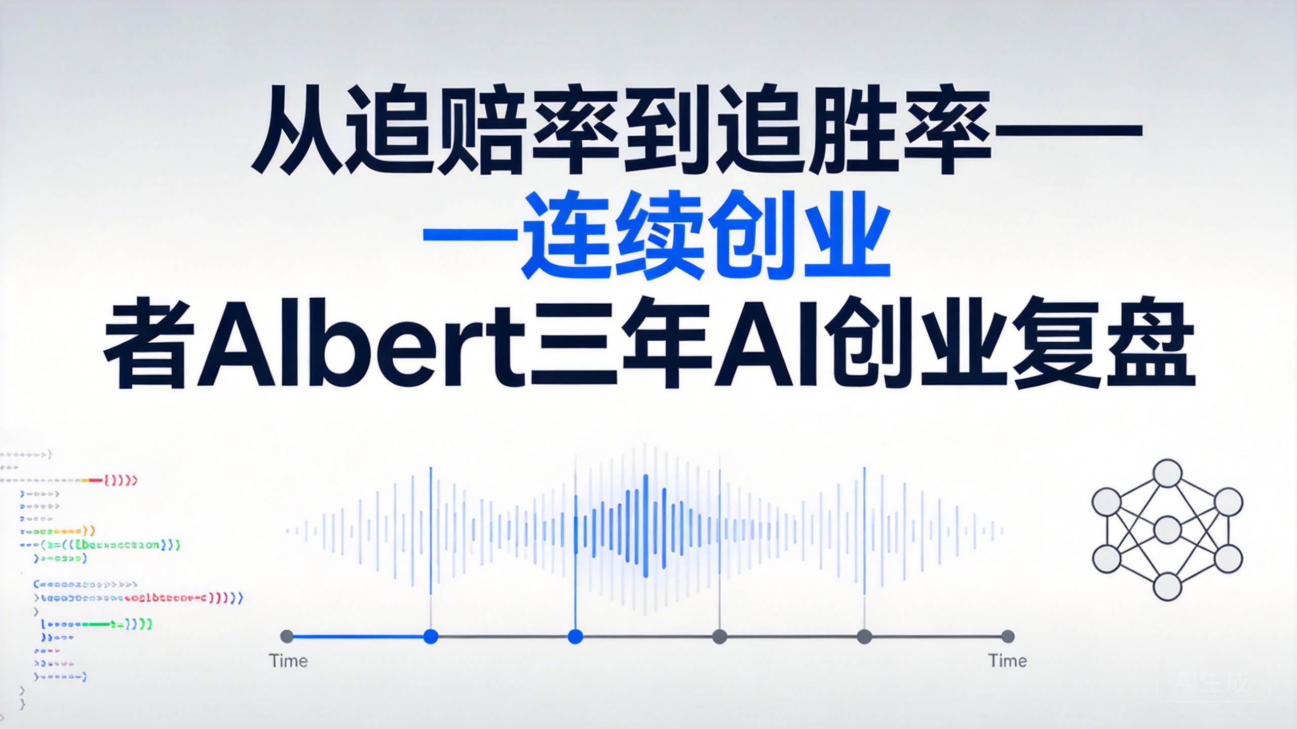 从追赔率到追胜率——连续创业者Albert三年AI创业复盘