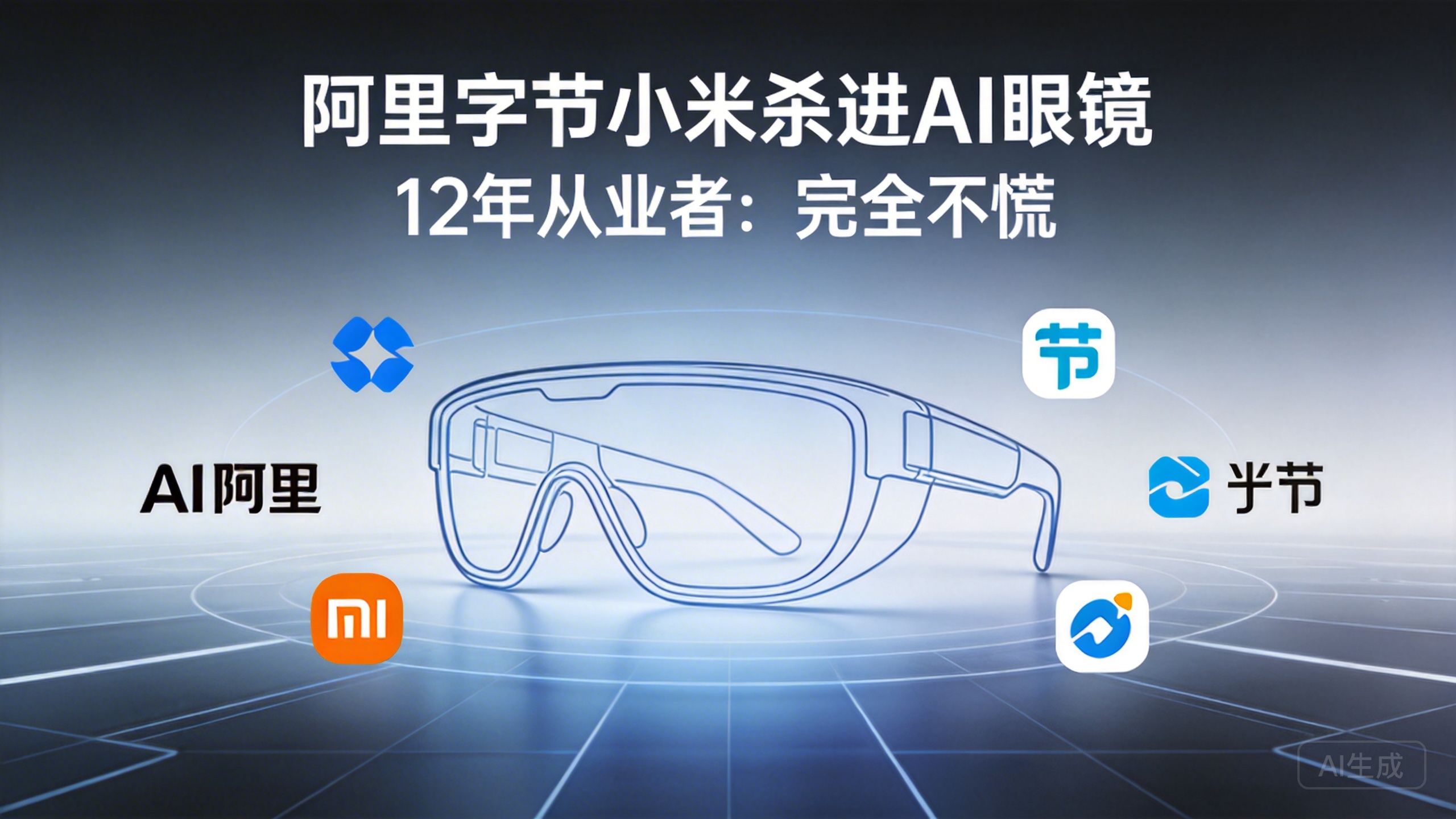阿里、字节、小米全部杀进来了——一个做了12年AI眼镜的人为什么说「完全不慌」