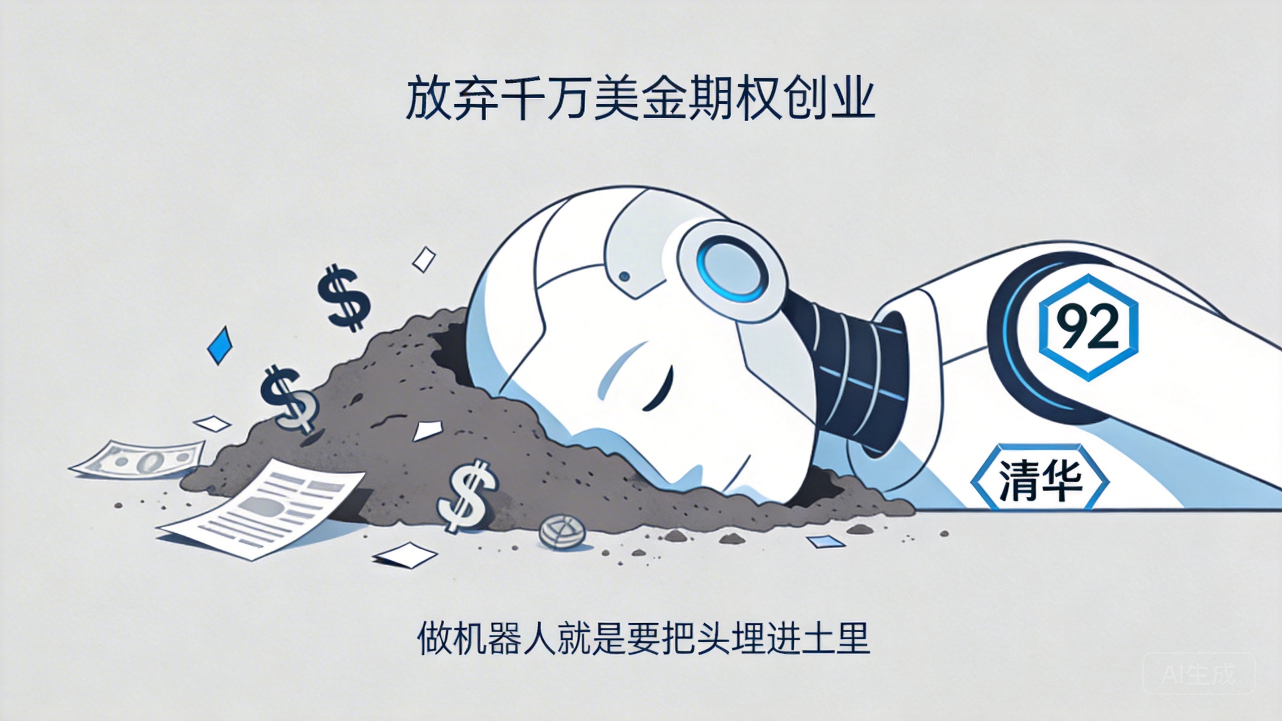 放弃千万美金期权创业，这个92年清华学霸说：做机器人就是要把头埋进土里